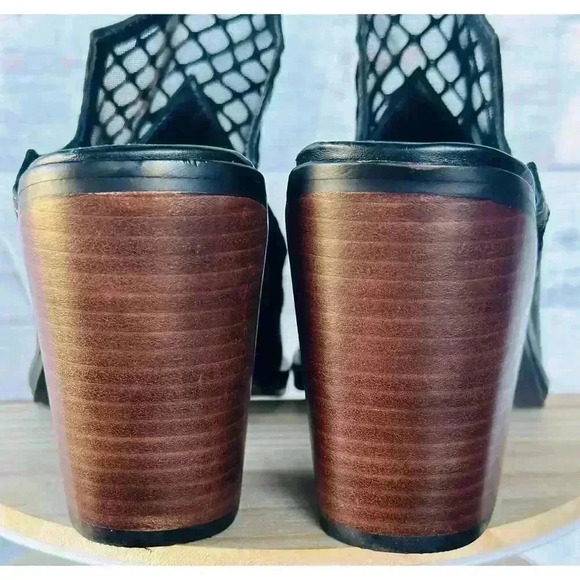 NEW Kelsi Dagger Brooklyn Women's Wolf Leather Block Heel Mule Size 9.5 - Picture 6 of 8